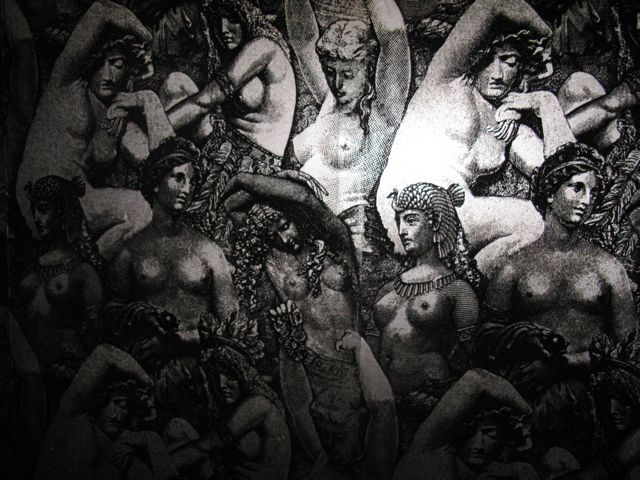 naked women wallpaper. Dark naked seraphim dance on